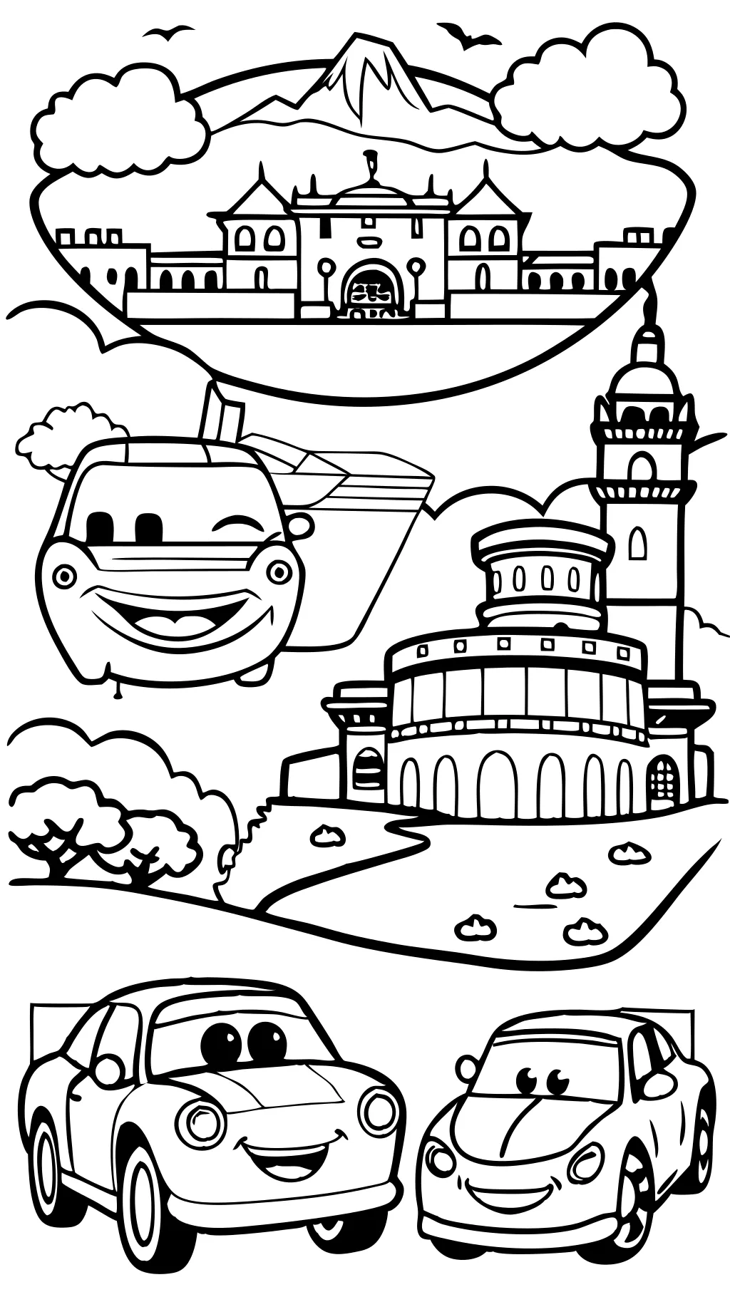 coloring pages of disney cars